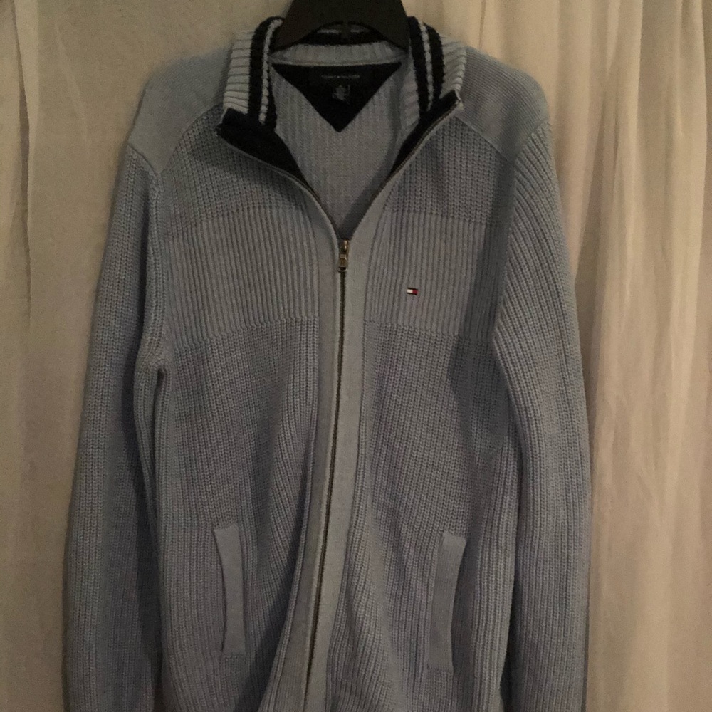 TOMMY HILFIGER blue sweater